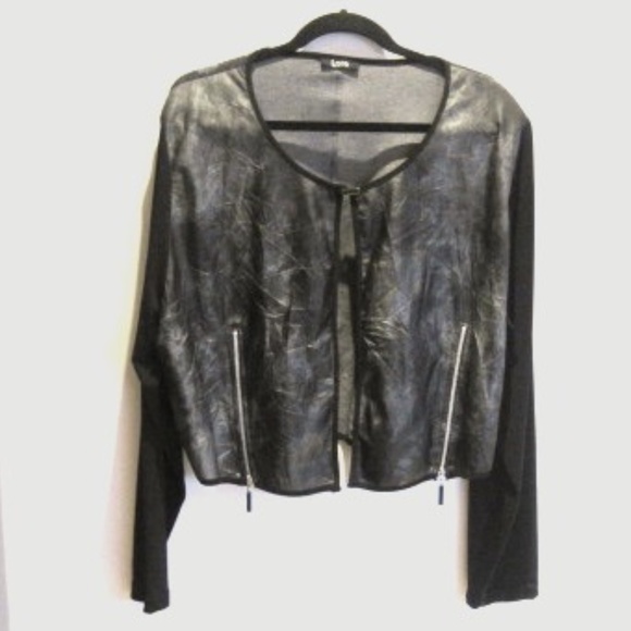 LACE Canada Faux Leather Bolero Shrug - Picture 1 of 5